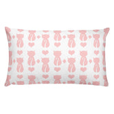Cat and It's Tail Pink Decorative Throw Pillow Accent Cushion, pillows, $ 61.50, A Moment Of Now™